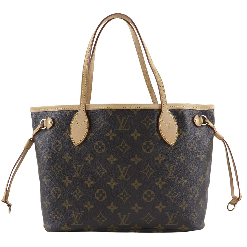 Louis Vuitton Neverfull PM Tote Bag Brown Shoulder Handbag Never full